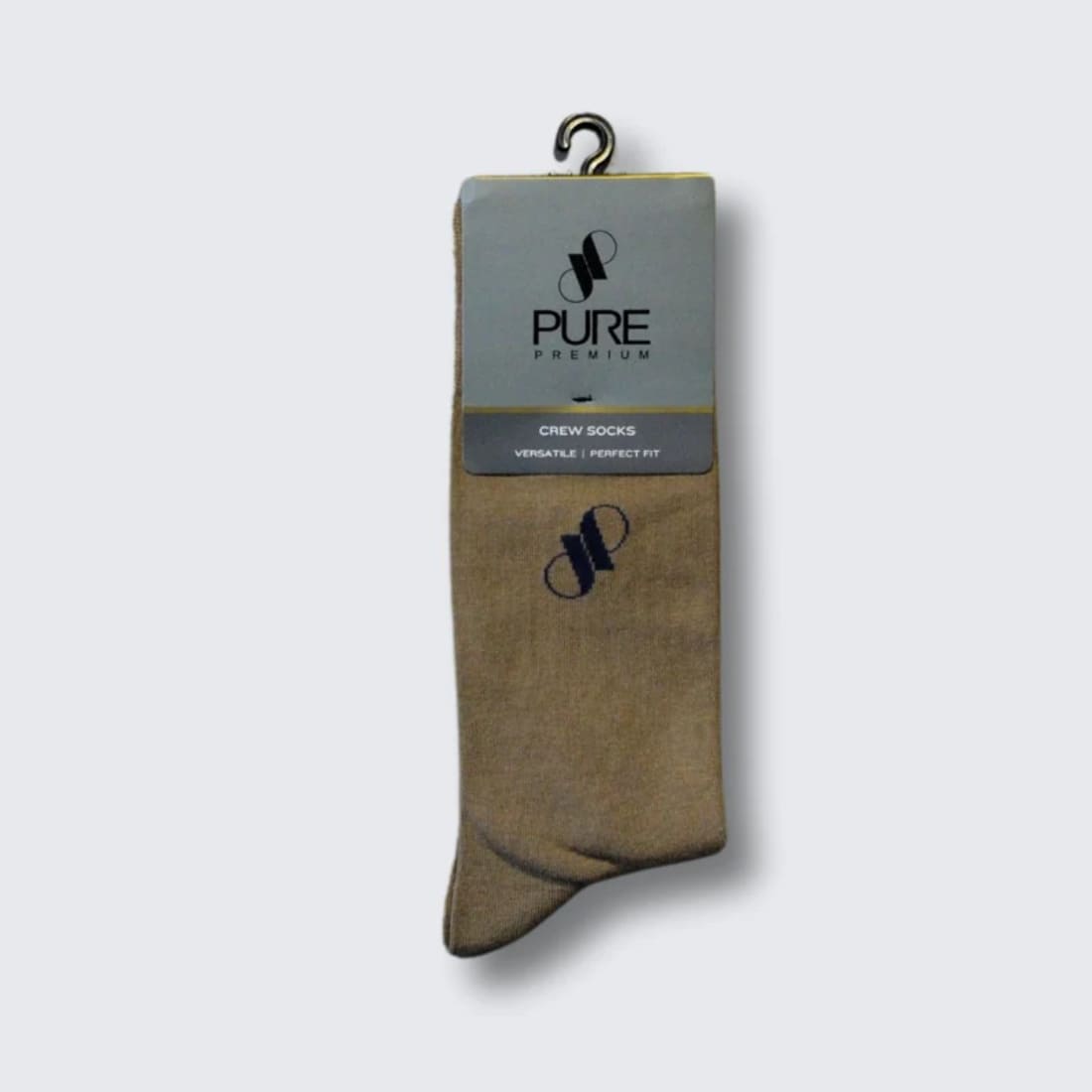1-5 Pure Premium Long Socks Taupe Men