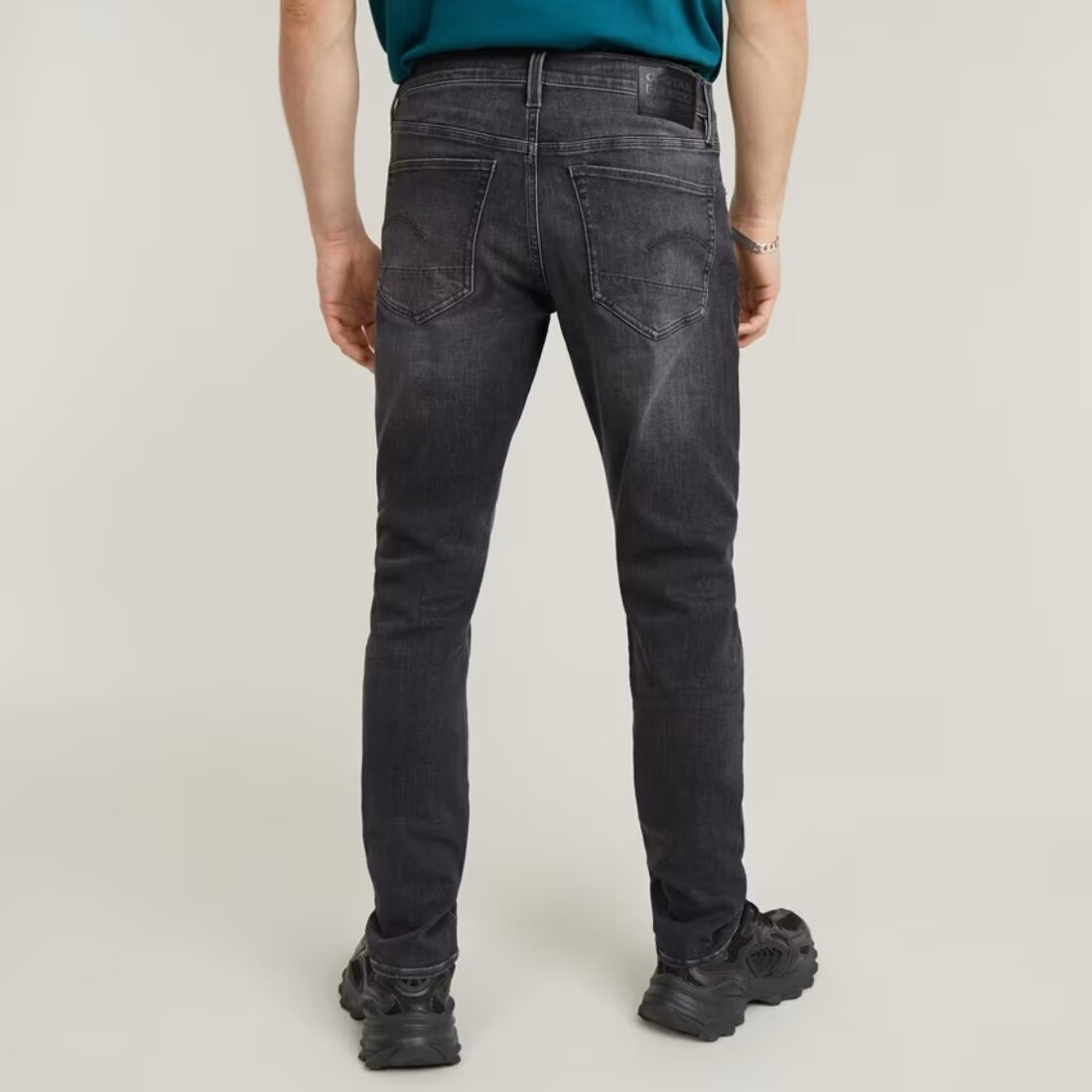 542-952 (2) G-Star Raw 3301 Slim Faded Blk - Image 2