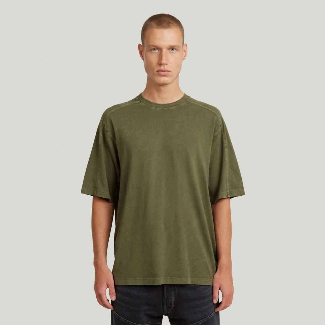 G-Star Raw Washed Boxy S/S Tee Combat Sm G-Star Raw Washed Boxy S/S Tee Combat Sm