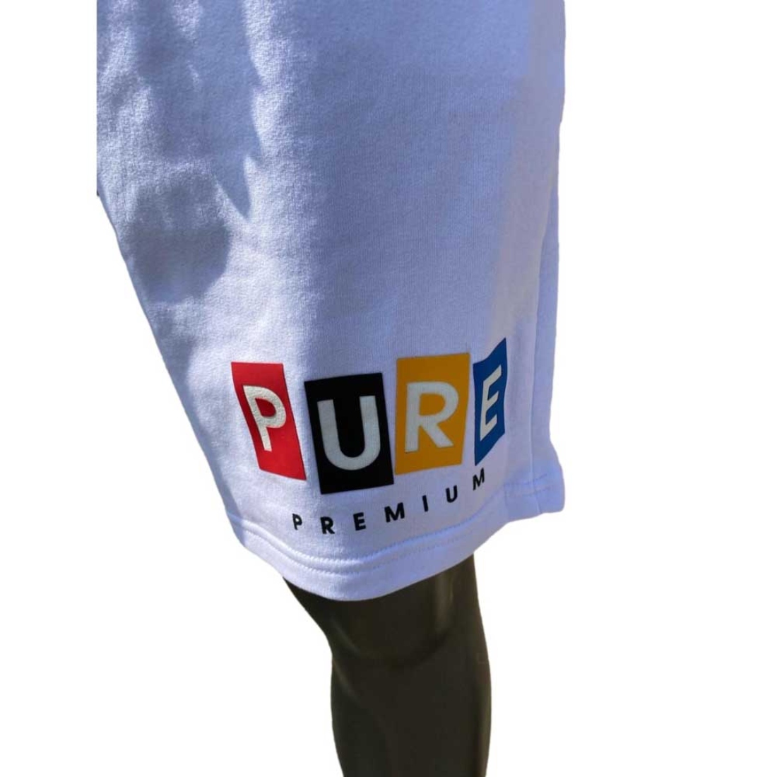 BeFunky-design (43) Pure Premium Shorts Wht - Image 3