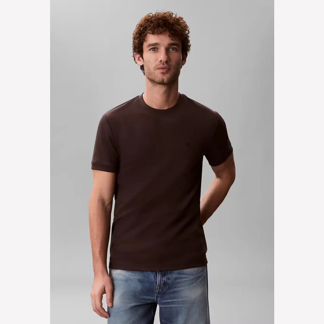 739-227 Calvin Klein Slim Micro Waffle S/S Tee D